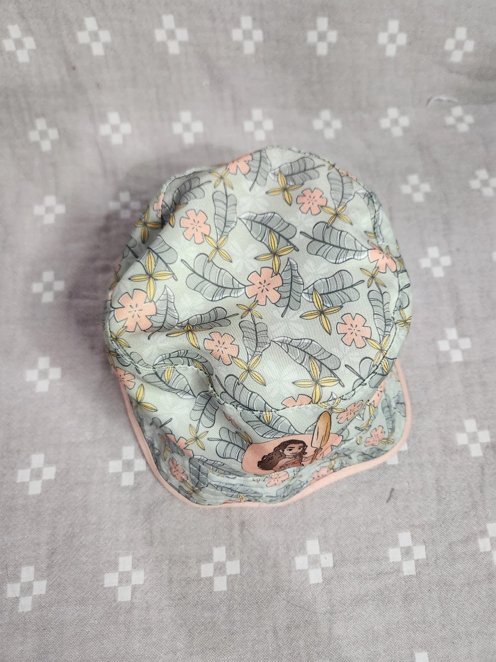 Disney Brand Moana Toddler Girls Reversible Pink Bucket Style Swim Hat toddler